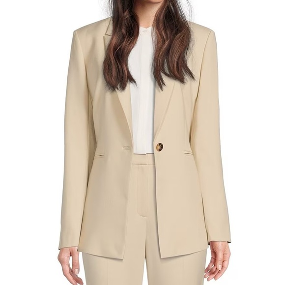 Alex Marie Sandstone Tailored Pantsuit - Picture 2 of 15